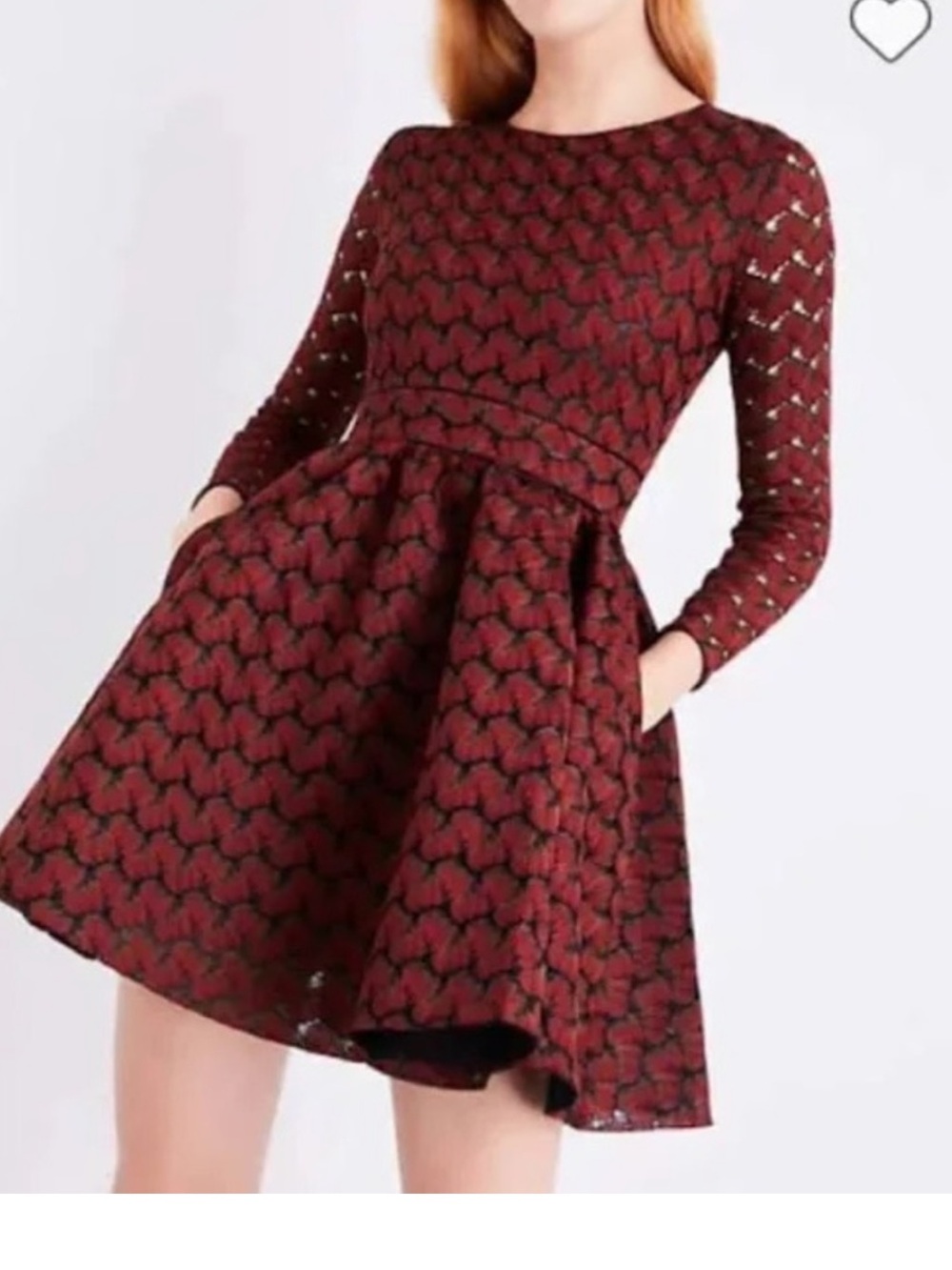 Maje Bonded Lace Dress